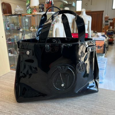 Borsa Armani Jeans Vernice Nera