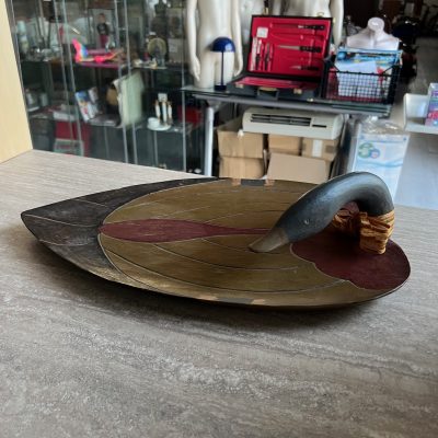 Vassoio Centrotavola Legno Uccello
