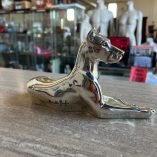 Statua Cane Laminata Argento Marcello Giorgio