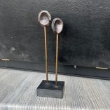 Statuetta Coppia Maschere Bronzo
