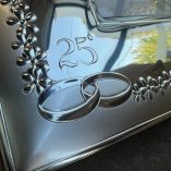Cornice Foto Lamina Argento Valenti 25 Anni Matrimonio