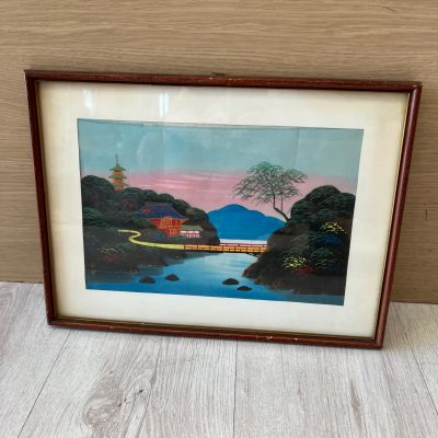 Quadro Dipinto Tela Giapponese