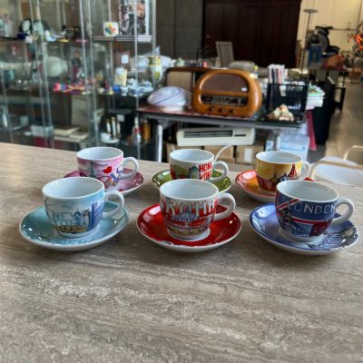 Set 6 Tazzine Tognana Citta Del Mondo