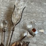 Fiore Argentato Cristalli Swarovski