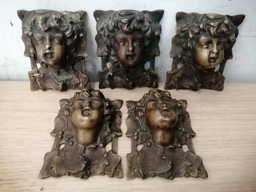 5 sculture Putto bronzo