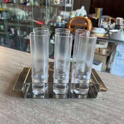 6 Bicchierini Base Acciaio Morinox