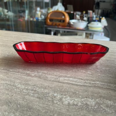 Vassoietto Vintage Rosso Ceramica