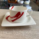 6 Tazze Paint It Red Royal Fine China