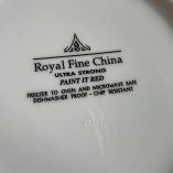 6 Tazze Paint It Red Royal Fine China