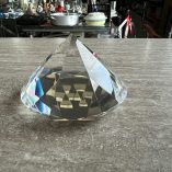 Fermacarte Diamante Cristallo Rosenthal