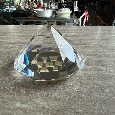 Fermacarte Diamante Cristallo Rosenthal