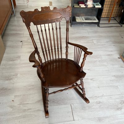 Sedia Dondolo Legno