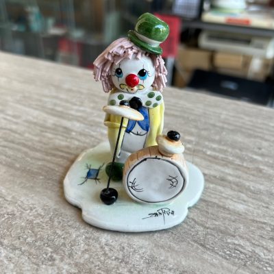 Statuetta Clown Porcellana Zampiva
