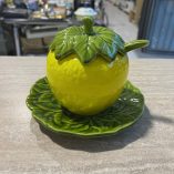 Zuccheriera Ceramica Vintage Limone