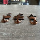 Set 3 Appendini Cucina Bronzo