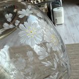 Vaso Vetro Con Collo Argentato