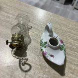Lampada Olio Porcellana