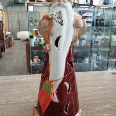 Portacandela Babbo Natale Ceramica Ad Trend