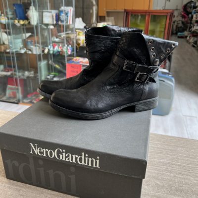 Stivaletti Pelle Nero Giardini 38 Stivaletti Pelle Nero Giardini 38