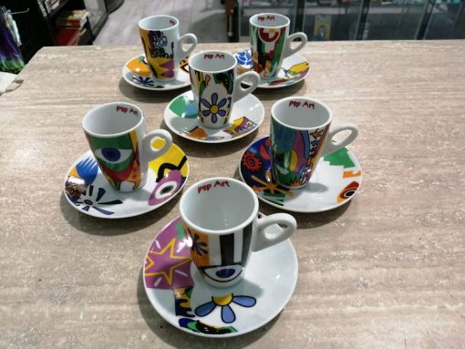 Servizio Pop Art 6 pz