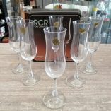6 bicchieri cristallo RCR