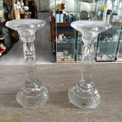 2 portacandele vetro 2 portacandele vetro