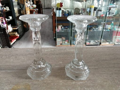 2 portacandele vetro