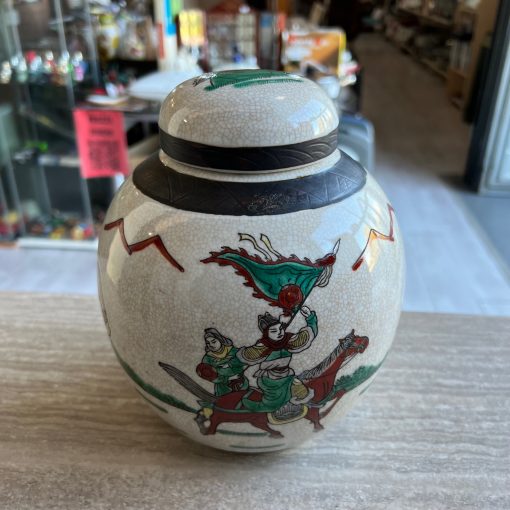 Vaso Potiche Cinese Guerrieri