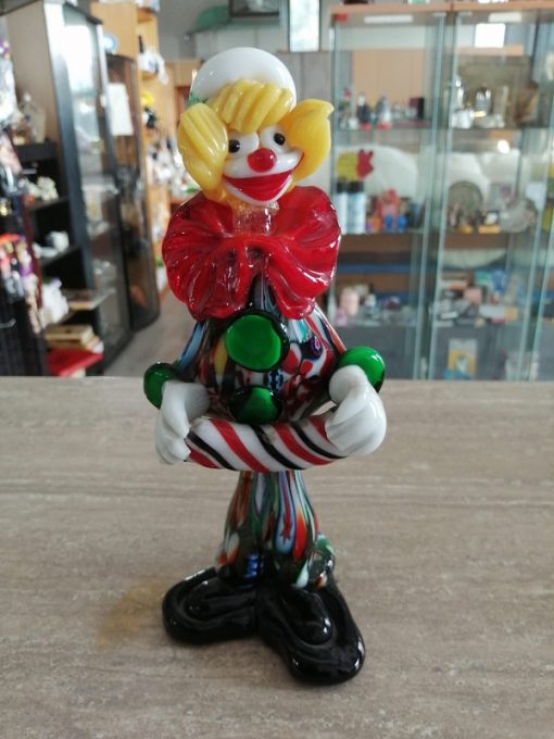 Pagliaccio in vetro Murano