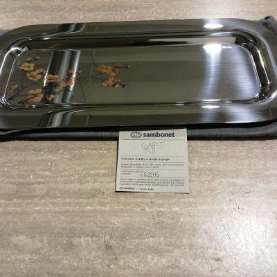 Vassoio Sambonet collezione Graffiti