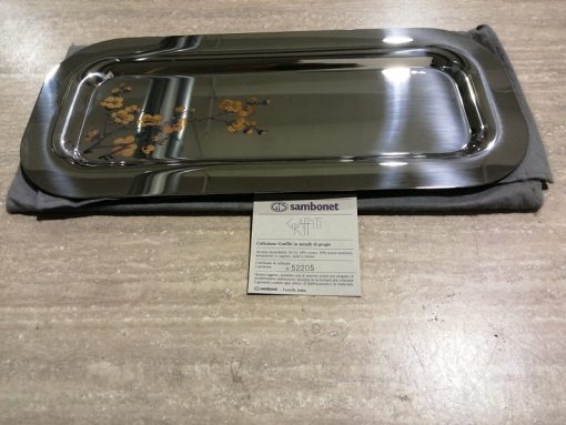 Vassoio Sambonet collezione Graffiti