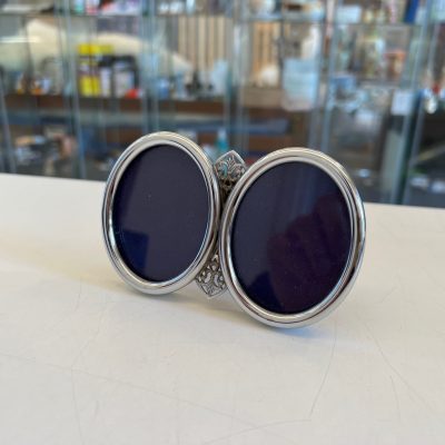 Portafoto Ovale Doppio Vintage