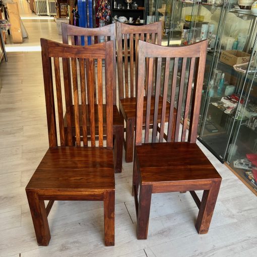 4 Sedie Legno Etniche