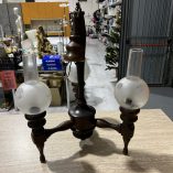 Lampadario Legno Vintage