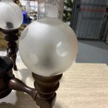 Lampadario Legno Vintage