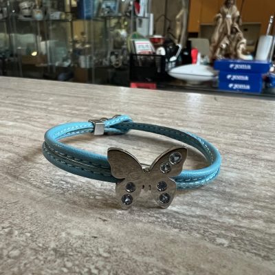 Braccialettino Nomination Farfalla Azzurro