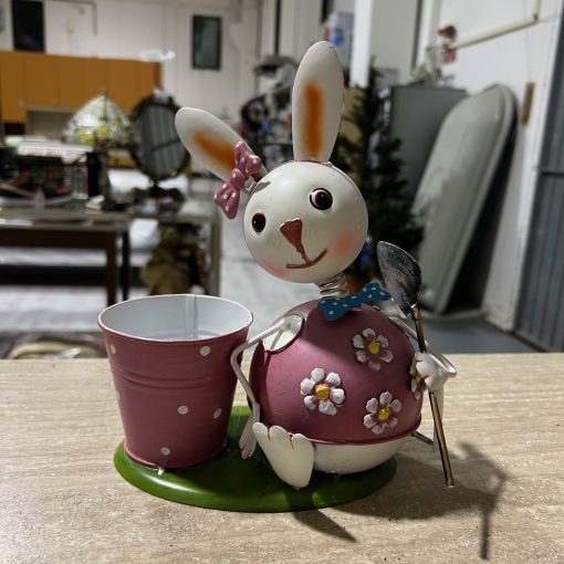 Sottovaso Portapenne Latta Coniglio