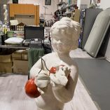 Statua Putto Ceramica Bassano Handarbeit