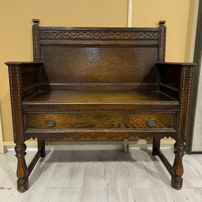 Panca Inglese Legno Quercia Anni 20