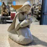 Statuetta Porcellana Antica Madonna Gesu Bambino