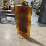 Icona Sacra Famiglia Argentata Vetro Murano