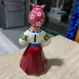 Salvadanaio Donna Ceramica Dipinta