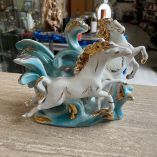 Statua Ceramica Cavalli Primi 900 Statua Ceramica Cavalli Primi 900