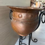 Fioriera Rame Base Ferro Battuto