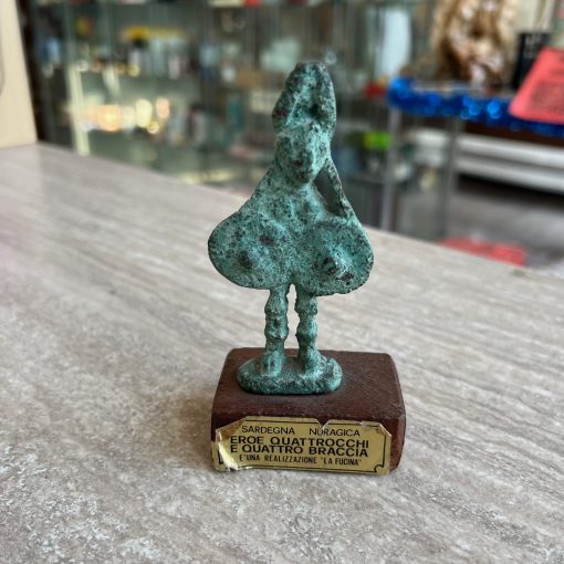 Bronzetto Sardo Eroe Quattrocchi E Quattro Braccia