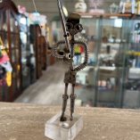 Statuetta Pescatore Metallo