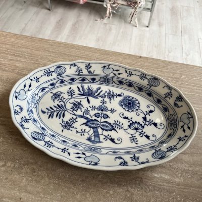 Piatto Vassoio Portata Zwiebelmuster Cecoslovacchia