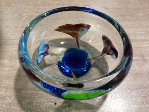 Vaso scultoreo vetro Murano