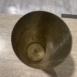 Bicchiere Lassi Indiano Metallo Argentato Inciso