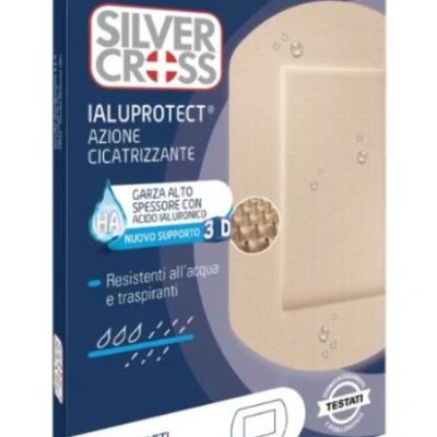 Ialuprotect 3d 10x15cm Silver Cross 4 Pezzi